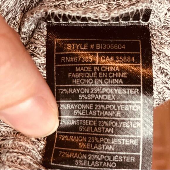 BB Dakota Milky Way Knit Top NWT New Marled Gray Ruffle Sleeveless size S - Picture 9 of 10